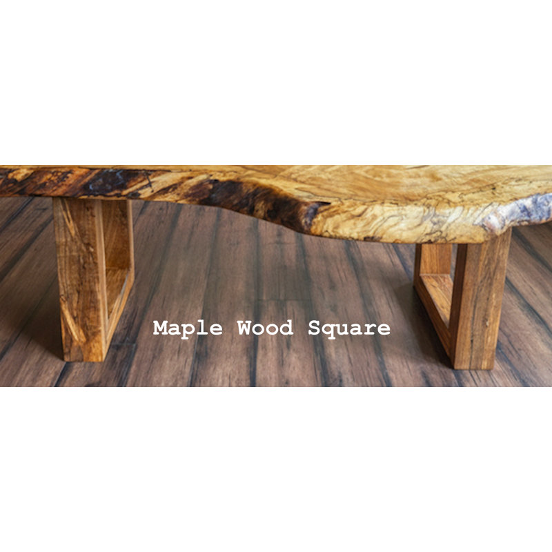 Table basse personnalisable en bois franc d'érable, Carré en érable - 16 po, 28", 60"