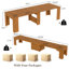Ensemble de console de salle à manger Haakon 18 "- 118" avec table extensible (table, 2 bancs)-122056452