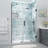 Belmore XL 57.25" W x 80" H Hinged Frameless Shower Door with StarCast Clear Glass-93064348-110780306
