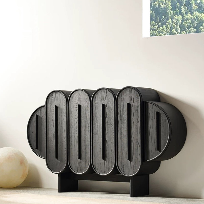 Nordic-style modern and simple sideboard, 35.4" H x 63" W x 15.4" D