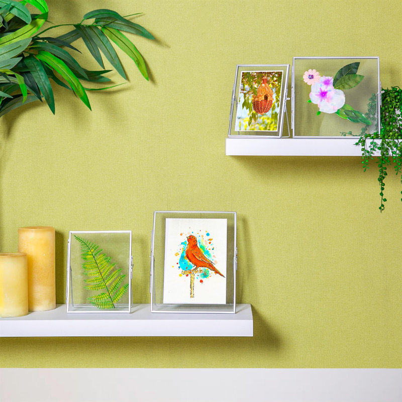 Nicola Spring - Standing Metal Picture Photo Frame, Silver, 21cm x 16cm, 2