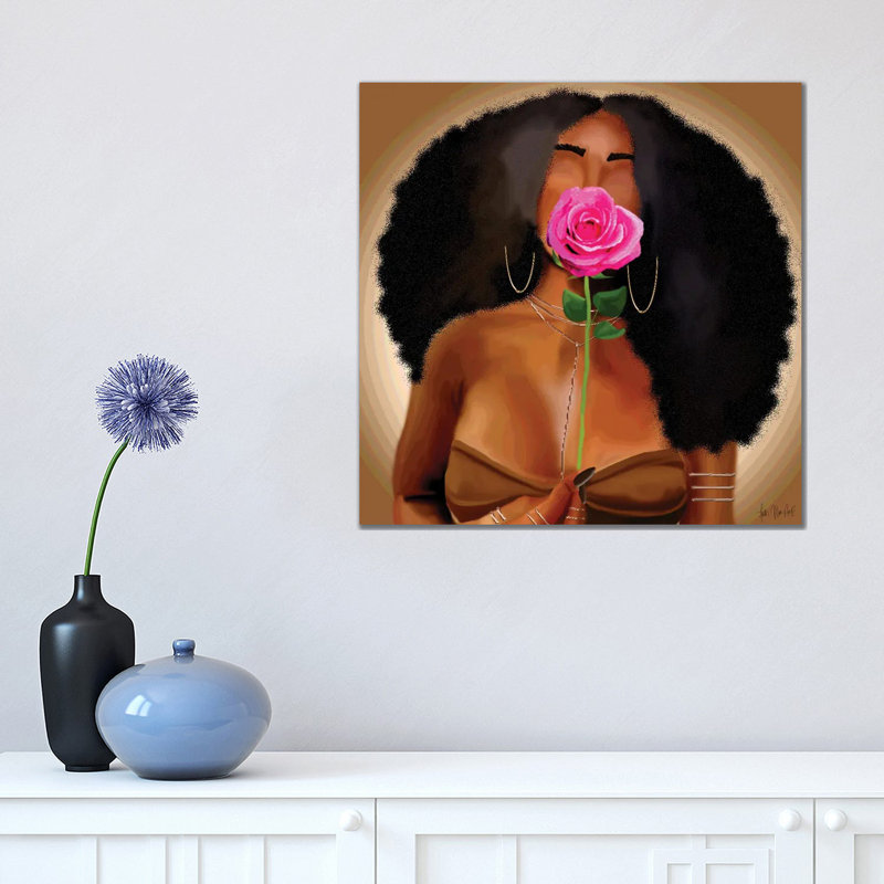 Ebony 1 Piece Wrapped Canvas Wall Art, 45.72 cm H x 45.72 cm W x 1.91 cm D