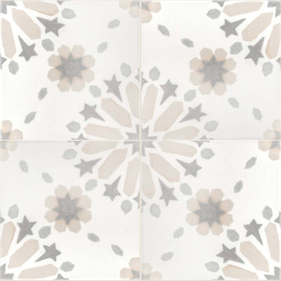 Carreau de porcelaine mat 6 "x 6" Dahlia