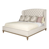Emma Queen Upholstered Panel Bed