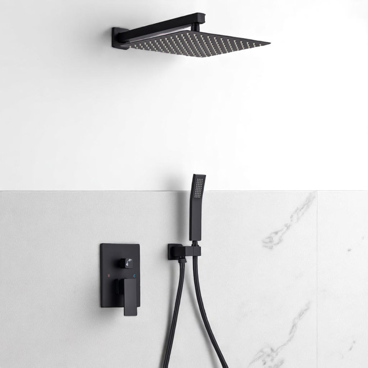 Complete Shower System with Rough-in Valve with 10 Inches Rain Shower Head