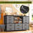 Dresser For Bedroom With Power Outlets And Led Lights, 12 Drawers Tv Stand Dressers With 2 Tire Shelves-834177299