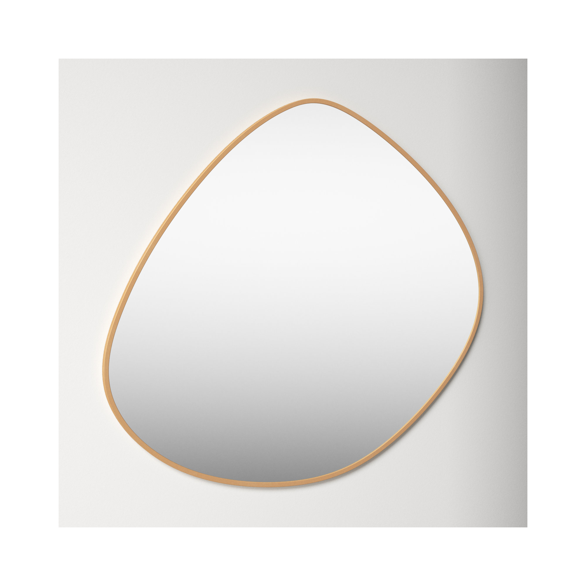 Eastie Metal Mirror, 37" x 36", Gold