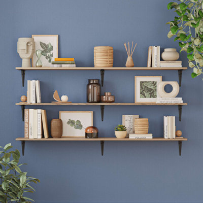 Paulownia Solid Wood Floating Shelf