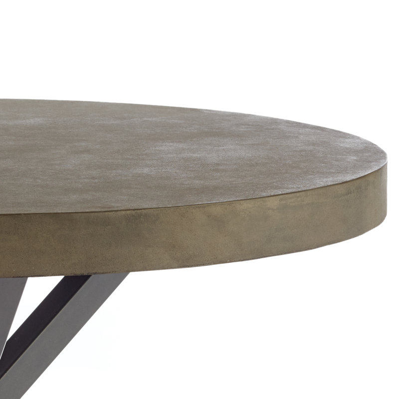 Round Metal Base Dining Table