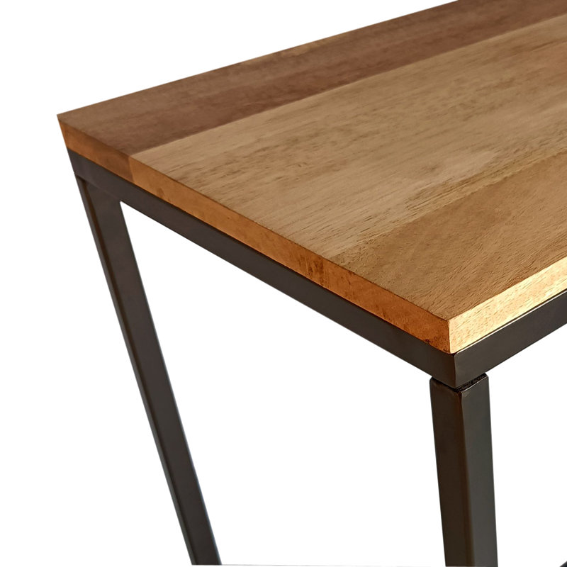 Console Evolve - 47 po, Bois naturel, Noir, noir, noir, noir