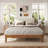 Juno Solid Wood Upholstered Headboard Bed Frame-1372511143