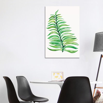 Tropical Leaf - Wrapped Canvas Painting