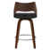 Swivel Upholstered Bar Stool, Counter Stool With Wood Frame (Set Of 6)