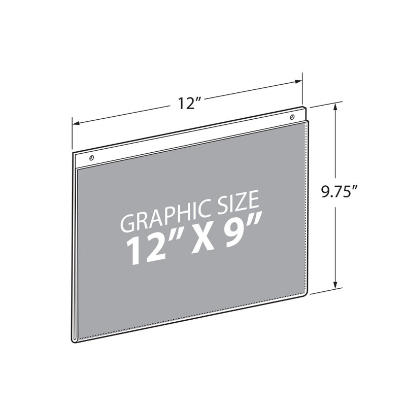 Clear Acrylic Wall Hanging Frame Set, 9" x 12"