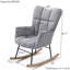 Fauteuil berçant rembourré confortable avec haut dossier et siège rembourré Teddy pour le salon et la chambre à coucher-1130931404