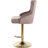 Bocana Swivel Upholstered Adjustable Height Counter Stool with Metal Frame-515751252-497997009