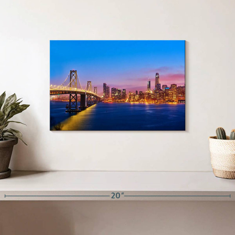 San Francisco Sunrise Skyline, H 8 po x l 12 po
