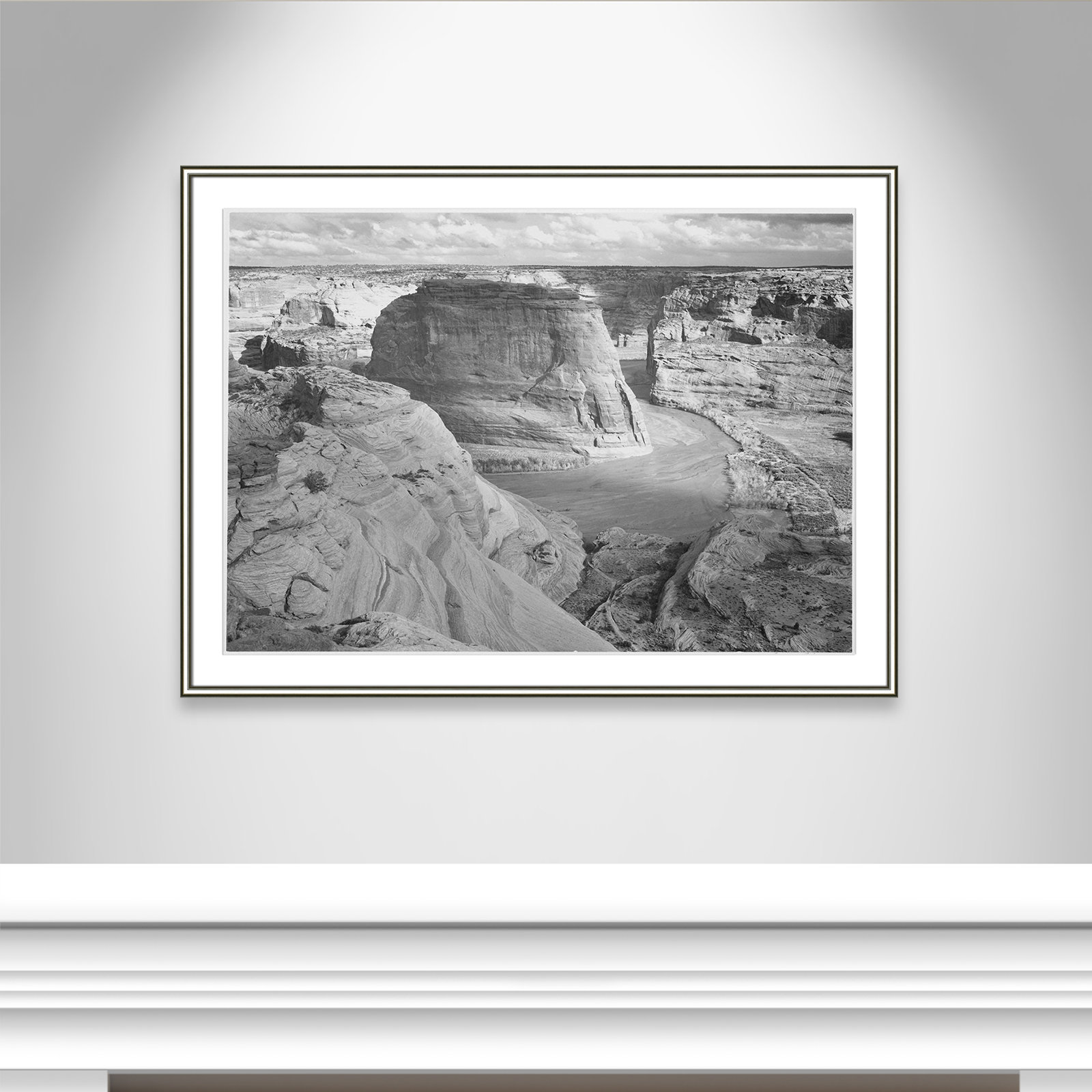Canyon De Chelly Arizona 2 by Adams, 30.75" H x 42.75" W x 0.88" D, Silver