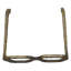 Sculpture en métal et objets décoratifs en forme de lunettes en aluminium avec un design artisanal texturé-970486849