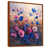 Toile avec cadre flottant brun