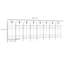 Halden 112cm H x 381cm W Metal Fence Panels Included