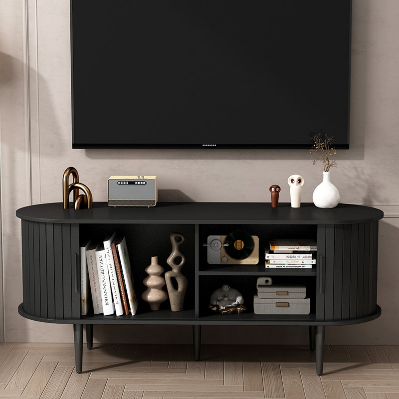 Meuble de rangement pour téléviseur et centres de divertissement, console de maison moderne en MDF 47 po