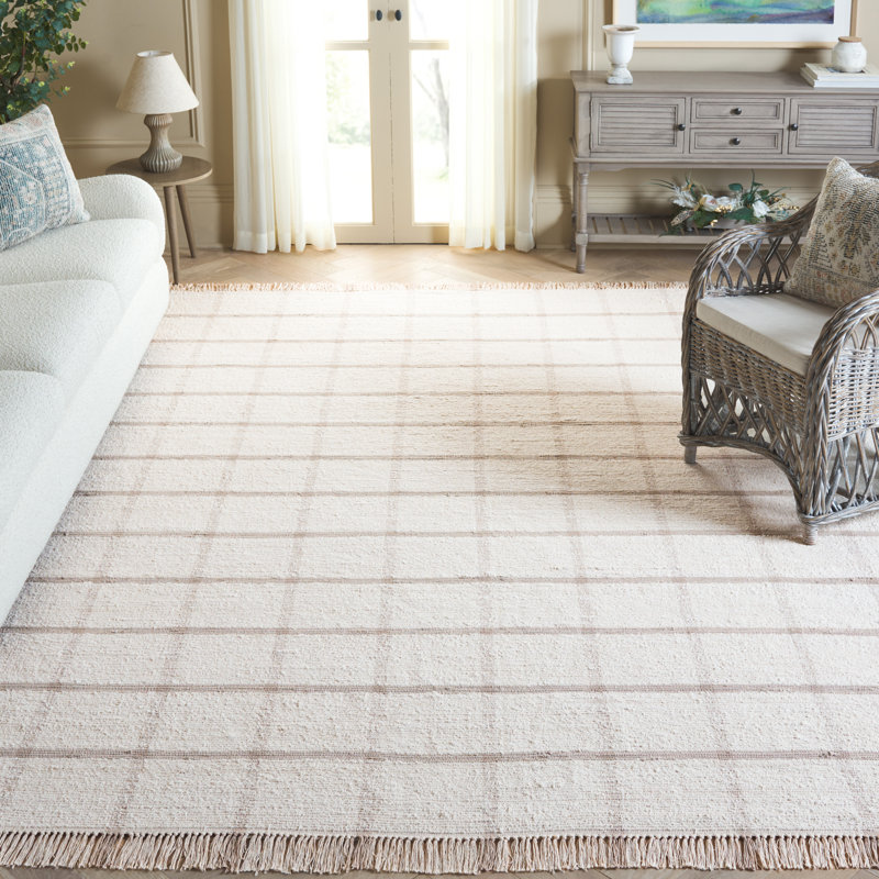 Mallku Handwoven Recycled Cotton Geometric Rug, Rectangle 8' x 10'