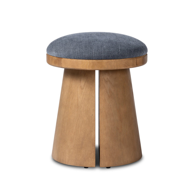 BEA Upholstered Accent Stool, Laughlin Denim
