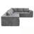 L-Shape Chenille Sectional Sofa With Soft Cuhsion-40608309