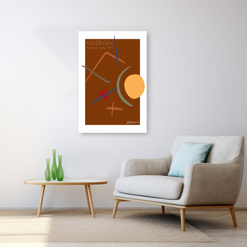 «Geometric Harmony», impression audacieuse et abstraite de l'architecture murale de la ville, 48" H x 32" W