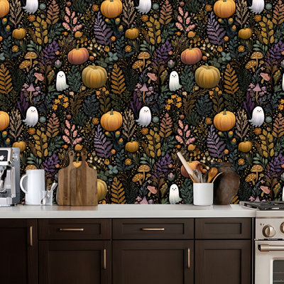 Papier peint auto-adhésif fantaisiste Berry Forest