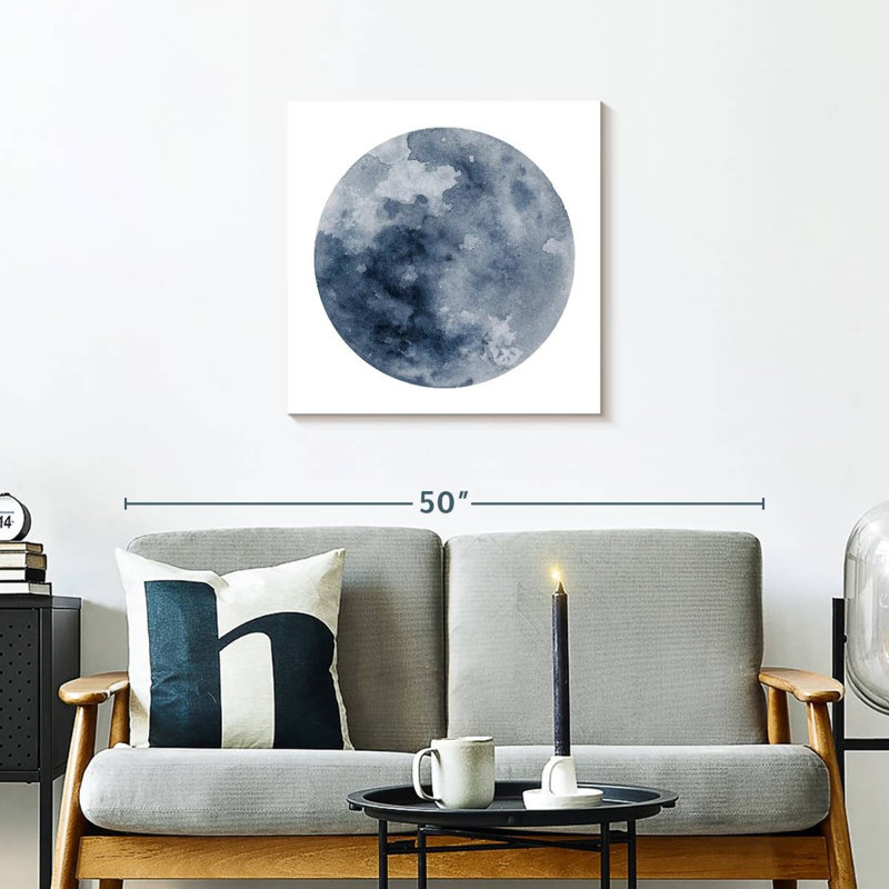 Arney Celestial Blue Moon, 24" H x 24" W