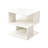 Cream White 2-Layer Household Bookcase, Engineered Wood, For Living & Bedroom, Stain , Load-Bearing, Quick To Assemble Simple Shelf Unit, Home Use, Bedroom Spaces, Easy Assembly