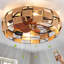 Ventilateur de plafond à DEL moderne avec télécommande et contrôle d'application, luminaire encastré à intensité variable-551071696-570212779