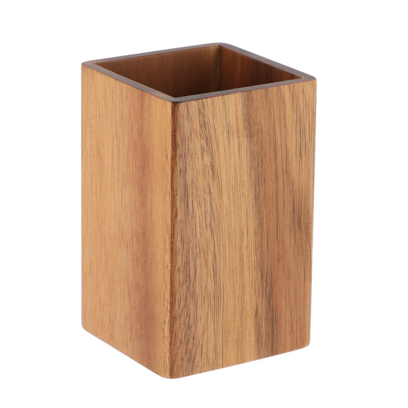Porte-brosse à dents en bois en acacia