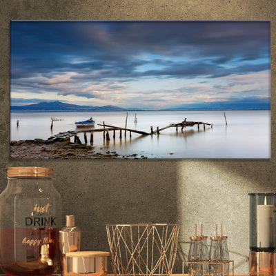 Magic Sunrise and Wooden Pier' Photograph