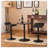 Adjustable Height Bar Table And 2 Chrome Adjustable Swivel Stools Set-1560703831-1560703824-1574702951