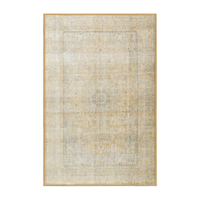 Tapis beige traditionnel/rose pâle Crenwick