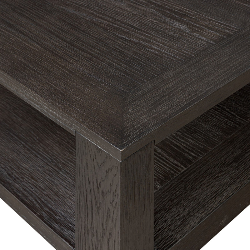 Thomas Square Coffee Table-Dark Anthracite Oak, Dark Anthracite Oak