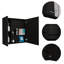 Armoire à pharmacie à miroir, avec quatre tablettes internes, double porte, rangement minimaliste pour la salle de bain-1984772768