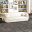 Magali 86.6" Japandi Style Boucle Fabric Sofa-1802324759