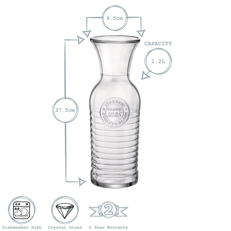 Bormioli Rocco Officina 1825 Glass Carafe