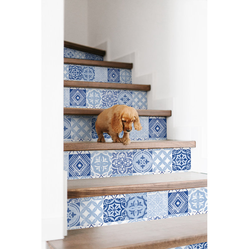 Geometric Vinyl Peel & Stick Wallpaper Roll by Stacy Garcia Home, Glacier Blue
