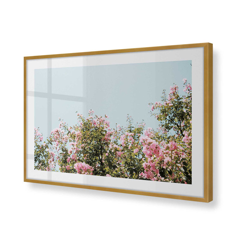 «Blossoming Canopy Print», dans un cadre, Cadre doré brossé, H 19,25 po x l 25,25 po x P 1,25 po