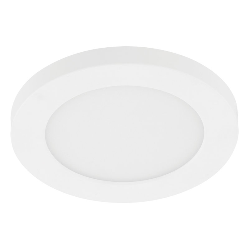 Naima Acrylic LED Flush Mount, 4000K - Cool White, White, 11.81" Diameter