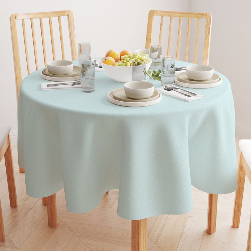 Round Cotton Twill Tablecloth