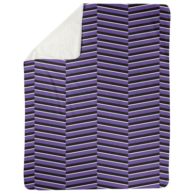 Couverture polaire rayures fracture