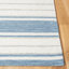 Tapis rayé en laine et coton touffeté à la main Starner-1408051814