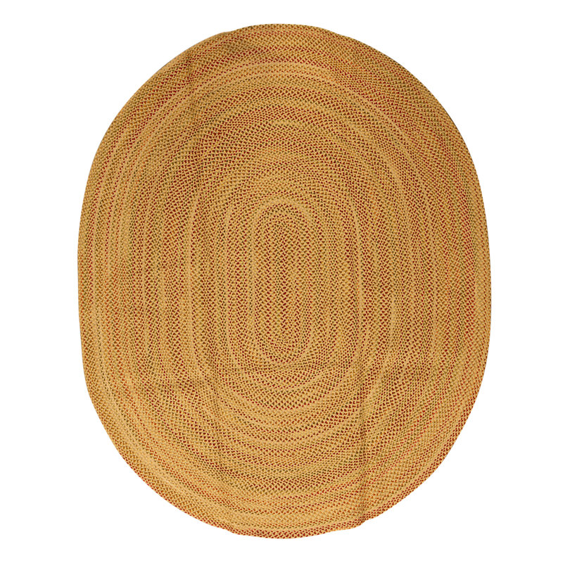 Hand Knotted Wool Area Rug in Straw