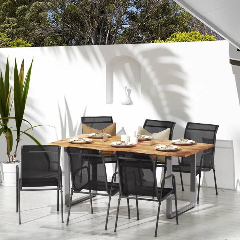 Alterizio Patio Dining Armchair with Cushion